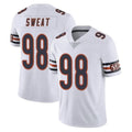 Tlead C.Bears #98 Montez Sweat Player White Vapor Untouchable Limited Home Game Stitched Jerseys