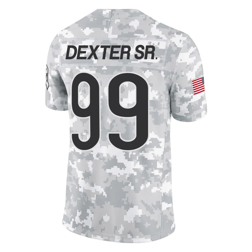 Tlead C.Bears #99 Gervon Dexter Sr. Player Arctic Camo Salute to Service Limited Stitched Jerseys