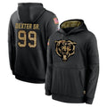 Tlead C.Bears #99 Gervon Dexter Sr. Player Black Salute to Service Pullover Hoodies Limited Stitched Jerseys