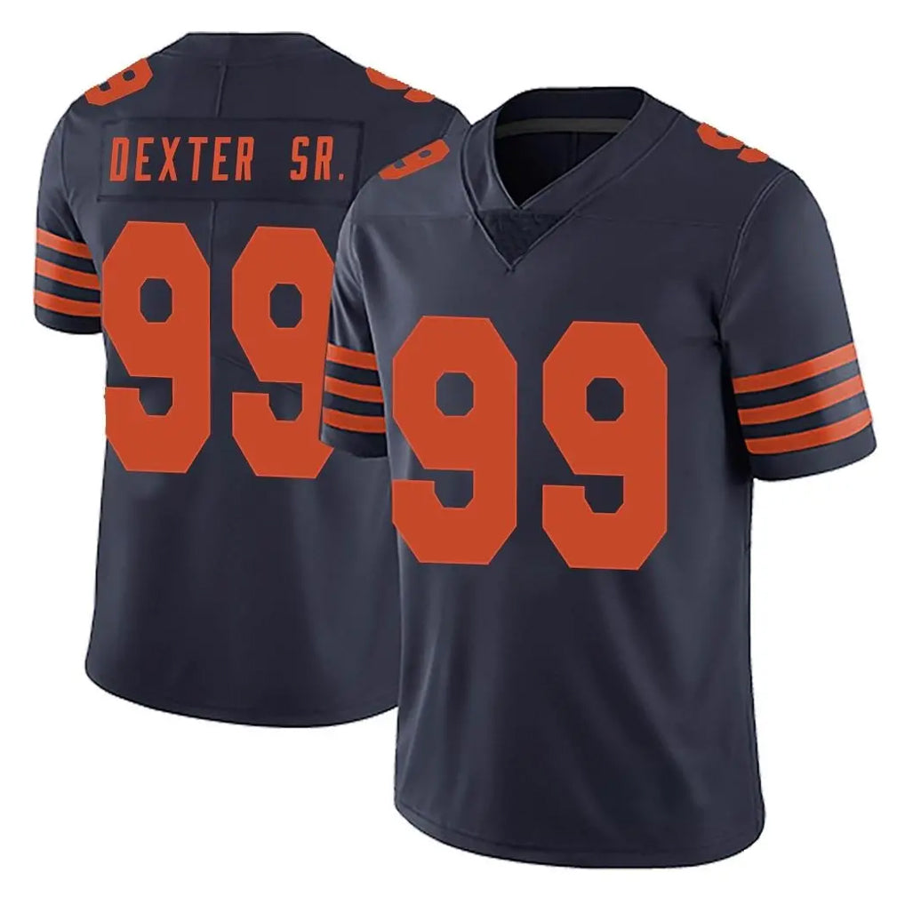 Tlead C.Bears #99 Gervon Dexter Sr. Player Navy Blue Alternate Vapor Untouchable Limited Stitched Jerseys