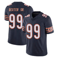 Tlead C.Bears #99 Gervon Dexter Sr. Player Navy Vapor Untouchable Limited Home Game Stitched Jerseys