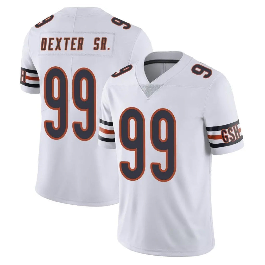 Tlead C.Bears #99 Gervon Dexter Sr. Player White Vapor Untouchable Limited Home Game Stitched Jerseys