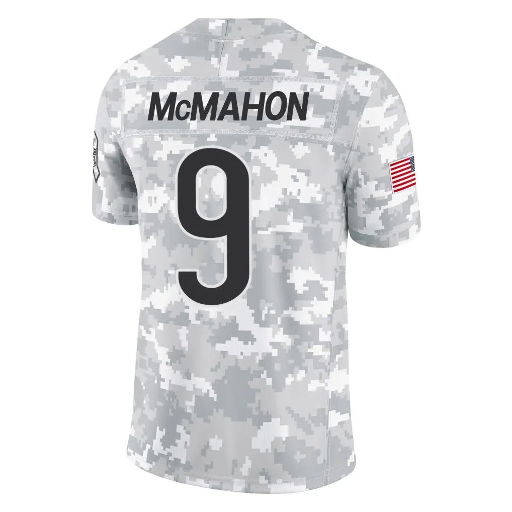 Tlead C.Bears #9 Jim McMahon Player Arctic Camo Salute to Service Limited Stitched Jerseys