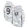 Tlead C.Bears #9 Jim McMahon Player Arctic Camo Salute to Service Pullover Hoodies Limited Stitched Jerseys