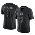 Tlead C.Bears #9 Jim McMahon Player Black REFLECTIVE Limited Game Stitched Jerseys