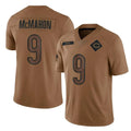 Tlead C.Bears #9 Jim McMahon Player Brown Salute to Service Limited Stitched Jerseys