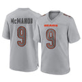 Tlead C.Bears #9 Jim McMahon Player Gray Atmosphere Fashion Game Stitched Jerseys
