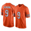 Tlead C.Bears #9 Jim McMahon Player Orange Home Game Stitched Jerseys