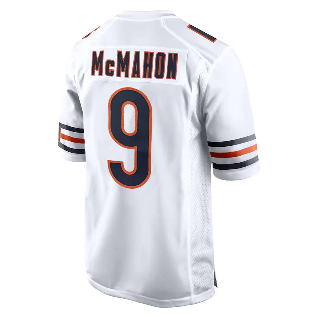 Tlead C.Bears #9 Jim McMahon Player White Home Game Stitched Jerseys