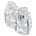 Tlead C.Bengals Arctic Camo Salute to Service Pullover Hoodie Limited Blank Player Stitched Jerseys