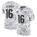 Tlead C.Bengals #16 Joe Flacco Player Arctic Camo Salute to Service Limited Stitched Jerseys