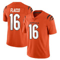 Tlead C.Bengals #16 Joe Flacco Player Orange Vapor Untouchable Limited Home Game Stitched Jerseys