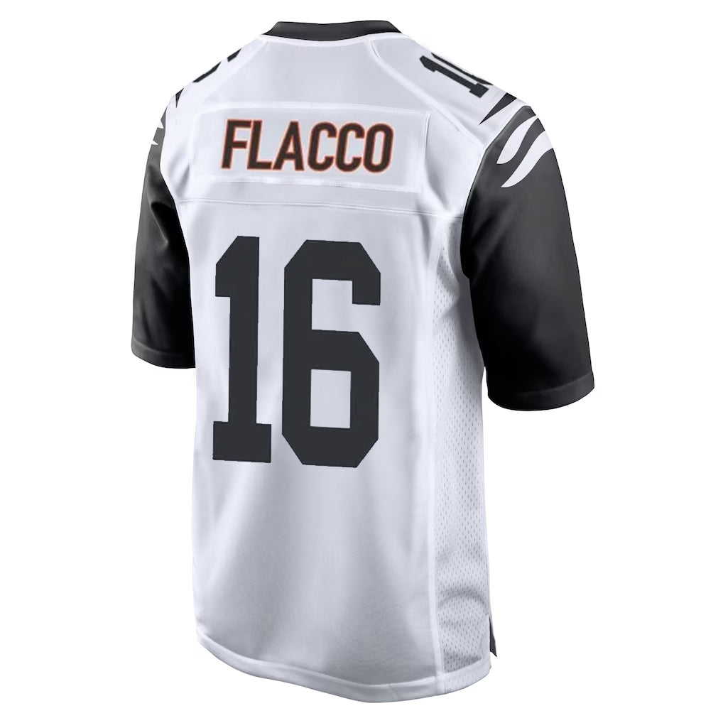 Tlead C.Bengals #16 Joe Flacco Player White Alternate Home Game Stitched Jerseys
