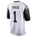 Tlead C.Bengals #1 Ja'Marr Chase Player White Alternate Home Game Stitched Jerseys