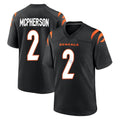 Tlead C.Bengals #2 Evan McPherson Player Black Home Game Stitched Jerseys