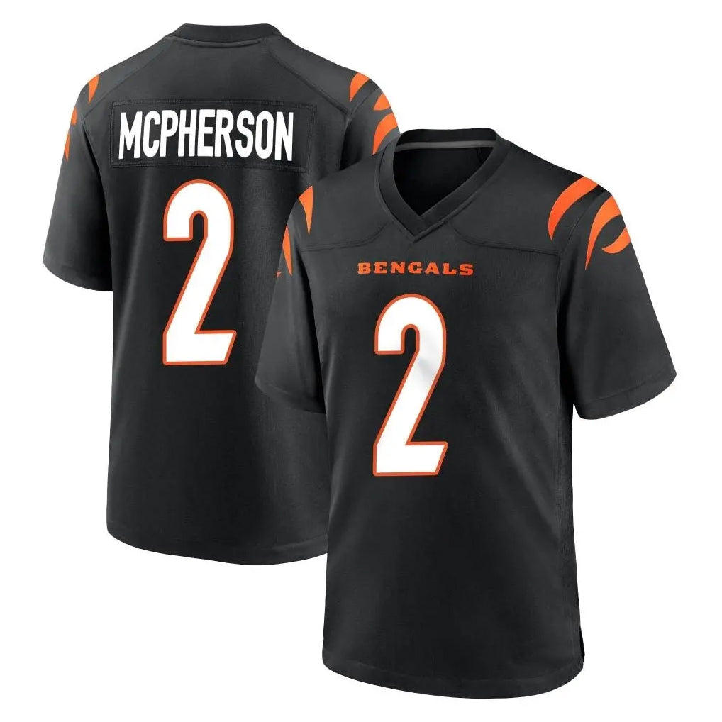 Tlead C.Bengals #2 Evan McPherson Player Black Home Game Stitched Jerseys