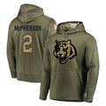 Tlead C.Bengals #2 Evan McPherson Player Olive Salute to Service Pullover Hoodies Home Game Stitched Jerseys