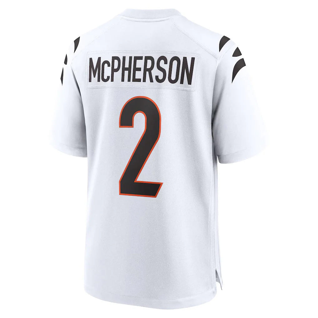 Tlead C.Bengals #2 Evan McPherson Player White Home Game Stitched Jerseys