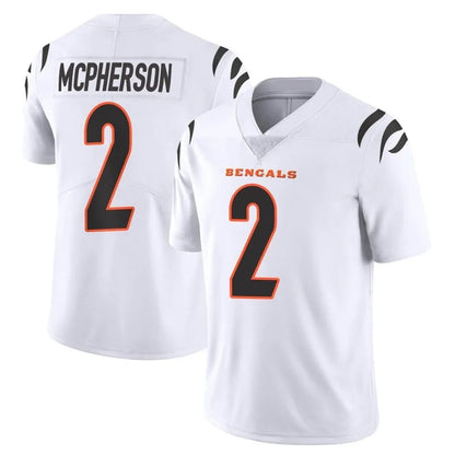 Tlead C.Bengals #2 Evan McPherson Player White Vapor Untouchable Limited Home Game Stitched Jerseys