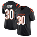 Tlead C.Bengals #30 Chase Brown Player Black Vapor F.U.S.E. Limited Home Game Stitched Jerseys