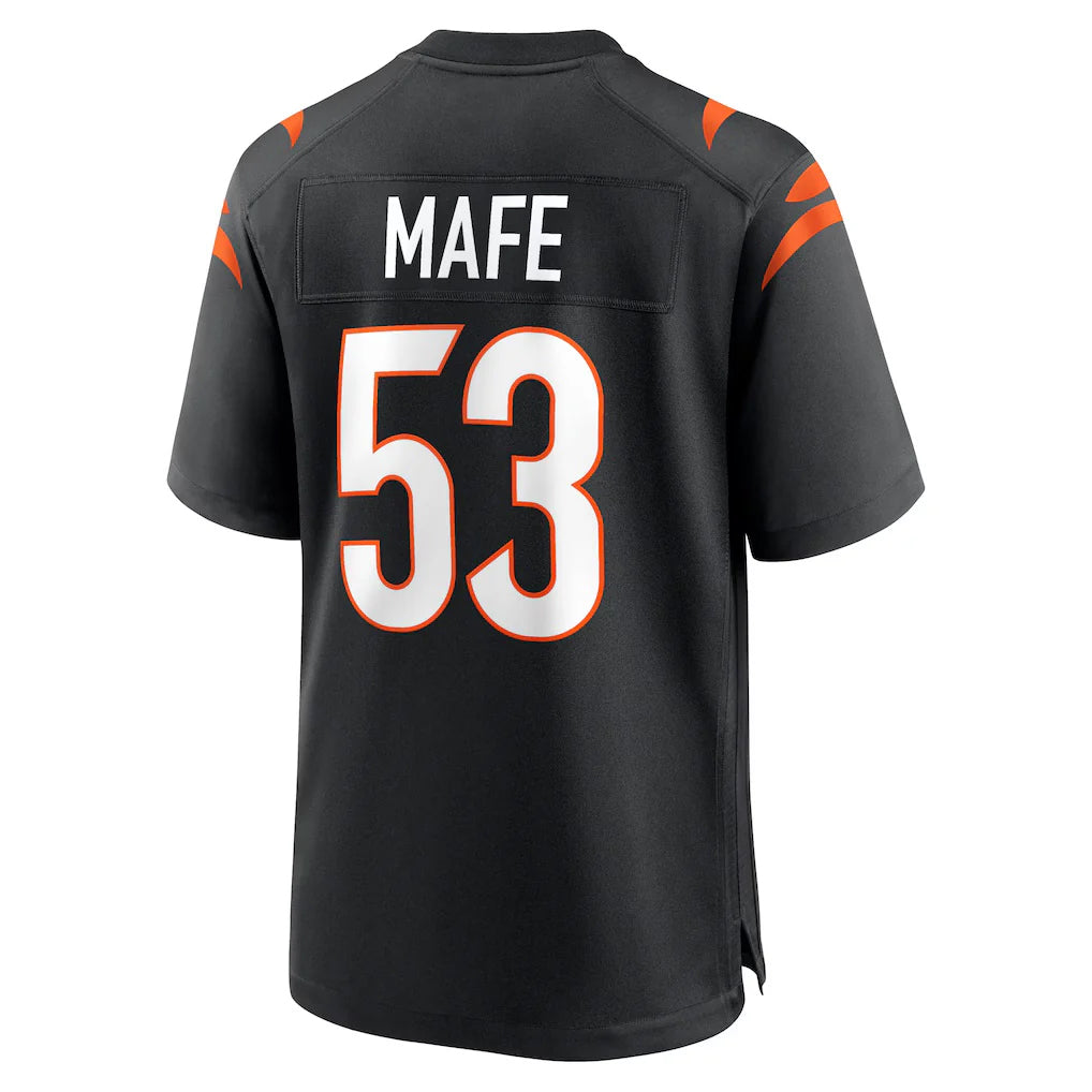 Tlead C.Bengals #53 Boye Mafe Player Black Home Game Stitched Jerseys