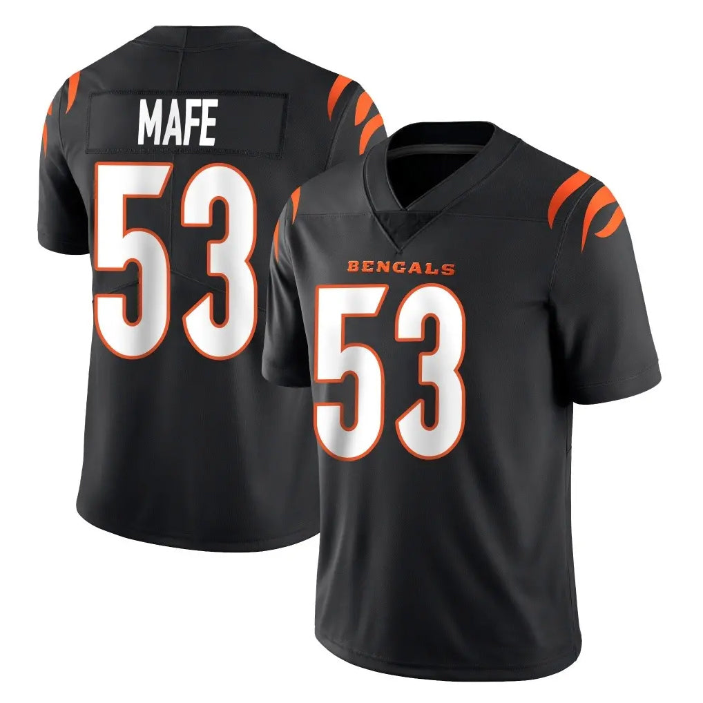 Tlead C.Bengals #53 Boye Mafe Player Black Vapor Untouchable Limited Home Game Stitched Jerseys
