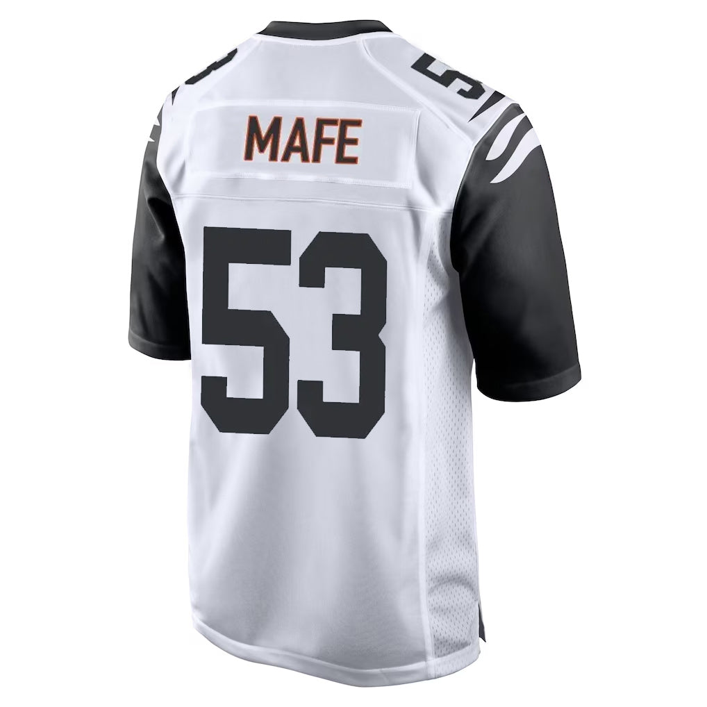 Tlead C.Bengals #53 Boye Mafe Player White Alternate Home Game Stitched Jerseys