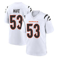 Tlead C.Bengals #53 Boye Mafe Player White Home Game Stitched Jerseys
