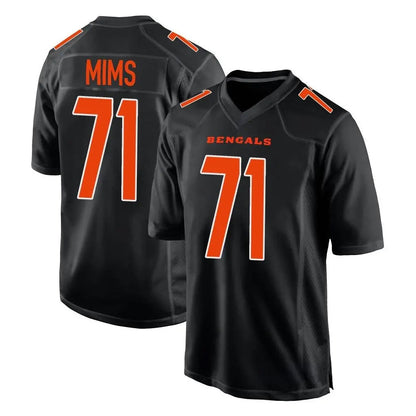 Tlead C.Bengals #71 Amarius Mims Player Black Fashion Game Stitched Jerseys