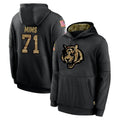 Tlead C.Bengals #71 Amarius Mims Player Black Salute to Service Pullover Hoodies Limited Stitched Jerseys