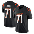 Tlead C.Bengals #71 Amarius Mims Player Black Vapor F.U.S.E. Limited Home Game Stitched Jerseys