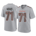 Tlead C.Bengals #71 Amarius Mims Player Gray Atmosphere Fashion Game Stitched Jerseys