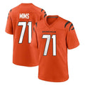 Tlead C.Bengals #71 Amarius Mims Player Orange Home Game Stitched Jerseys