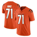 Tlead C.Bengals #71 Amarius Mims Player Orange Vapor Untouchable Limited Home Game Stitched Jerseys