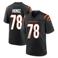 Tlead C.Bengals #78 Anthony Munoz Player Black Home Game Stitched Jerseys