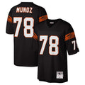 Tlead C.Bengals #78 Anthony Mu?oz Player Black Mitchell & Ness Legacy Replica Stitched Jerseys