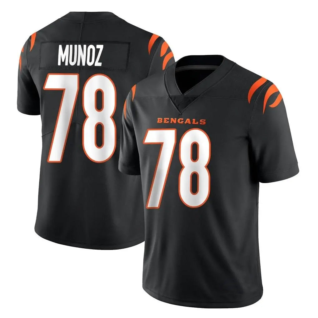Tlead C.Bengals #78 Anthony Munoz Player Black Vapor Untouchable Limited Home Game Stitched Jerseys