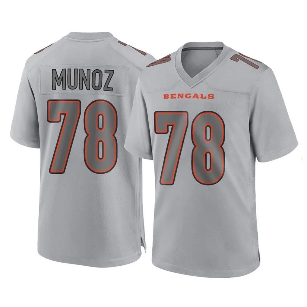 Tlead C.Bengals #78 Anthony Munoz Player Gray Atmosphere Fashion Game Stitched Jerseys