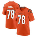 Tlead C.Bengals #78 Anthony Munoz Player Orange Home Game Stitched Jerseys