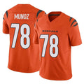 Tlead C.Bengals #78 Anthony Munoz Player Orange Vapor F.U.S.E. Limited Home Game Stitched Jerseys