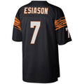 Tlead C.Bengals #7 Boomer Esiason Mitchell & Ness Black Legacy Replica Stitched Jerseys