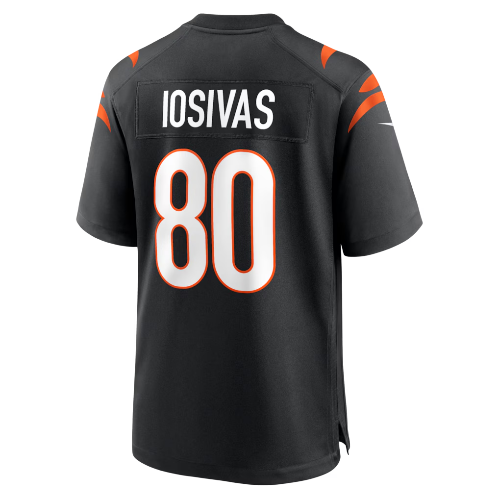 Tlead C.Bengals #80 Andrei Iosivas Black Team Game Stitched Jerseys