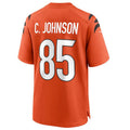 Tlead C.Bengals #85 Chad Johnson Orange Retired Player Alternate Game Jersey American Stitched Jerseys