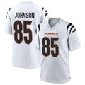 Tlead C.Bengals #85 Chad Johnson Player White Home Game Stitched Jerseys