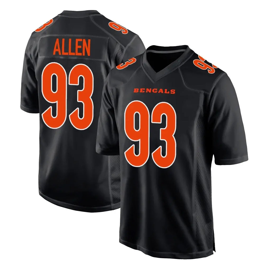 Tlead C.Bengals #93 Jonathan Allen Player Black Fashion Game Stitched Jerseys