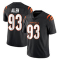 Tlead C.Bengals #93 Jonathan Allen Player Black Vapor Untouchable Limited Home Game Stitched Jerseys