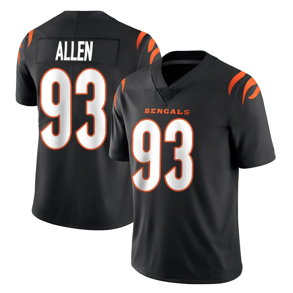 Tlead C.Bengals #93 Jonathan Allen Player Black Vapor Untouchable Limited Home Game Stitched Jerseys