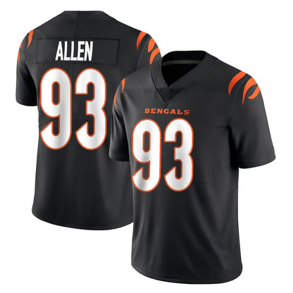 Tlead C.Bengals #93 Jonathan Allen Player Black Vapor Untouchable Limited Home Game Stitched Jerseys
