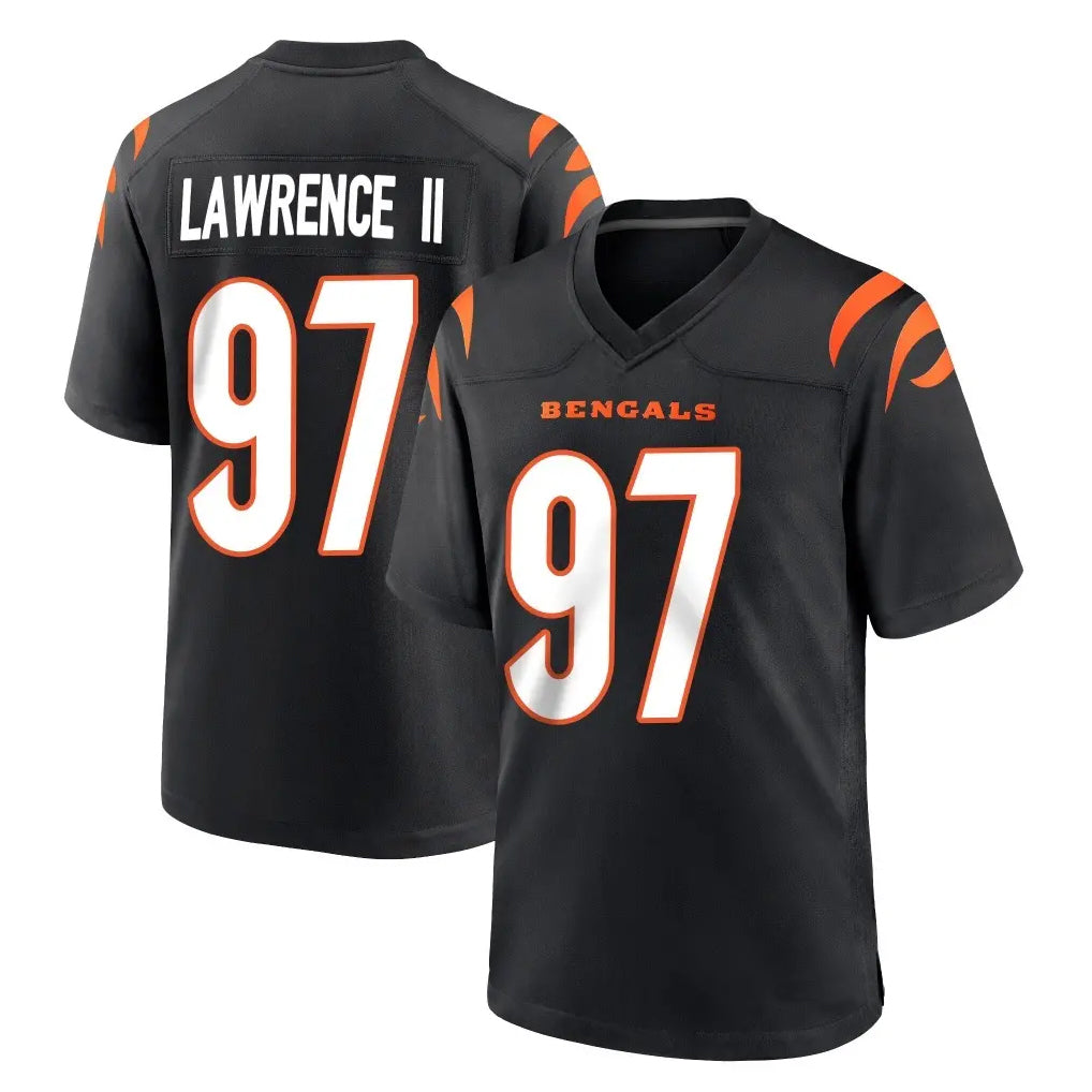 Tlead C.Bengals #97 Dexter Lawrence II Player Black Home Game Stitched Jerseys