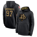 Tlead C.Bengals #97 Dexter Lawrence II Player Black Salute to Service Pullover Hoodies Limited Stitched Jerseys
